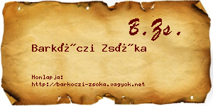 Barkóczi Zsóka névjegykártya